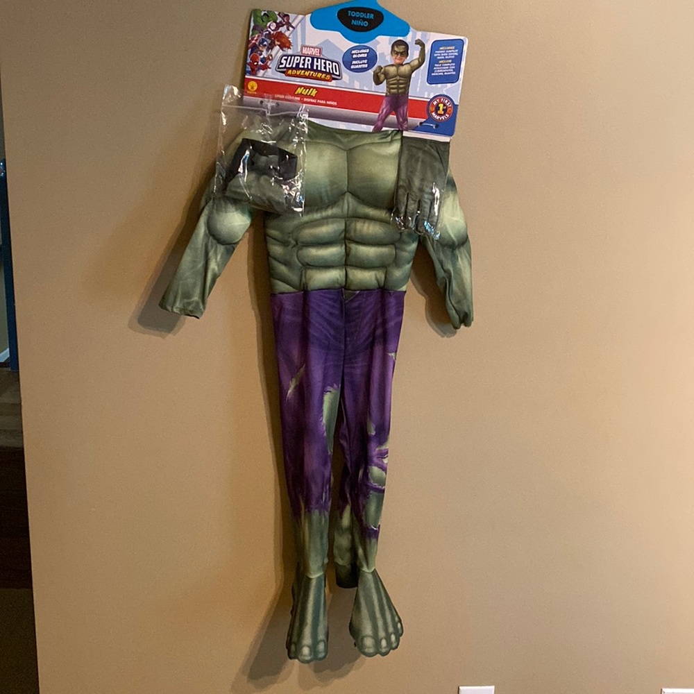 Toddler Hulk costume